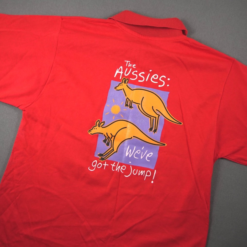 Vintage Apple Computer Australia 1993 Las Vegas Polo Shirt Mens L Rare Retro